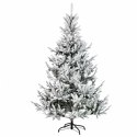 VidaXL Sztuczna choinka z bombką 210 cm 300 LED Ciepła biel