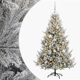 VidaXL Sztuczna choinka z bombką 210 cm 300 LED Ciepła biel