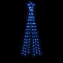 VidaXL Choinka stożkowa, 108 niebieskich diod LED, 70x180 cm