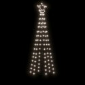 VidaXL Choinka stożkowa, 108 zimnych białych LED, 70x180 cm