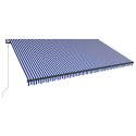 VidaXL Markiza elektryczna z oświetleniem LED i czujnikiem 6 x 3 m