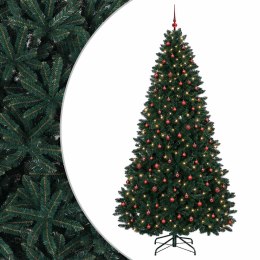 VidaXL Sztuczna choinka, ciemnozielona, z bombką 270 cm 600 LED