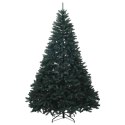 VidaXL Sztuczna choinka, ciemnozielona, z bombkami 240 cm 300 LED