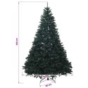 VidaXL Sztuczna choinka, ciemnozielona, z bombkami 240 cm 300 LED