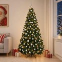 VidaXL Sztuczna choinka, ciemnozielona, z bombkami 300 cm 600 LED