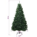 VidaXL Sztuczna choinka, średniozielona, z bombkami 240 cm 300 LED