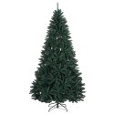 VidaXL Sztuczna choinka z bombkami, ciemnozielona 210 cm 300 LED