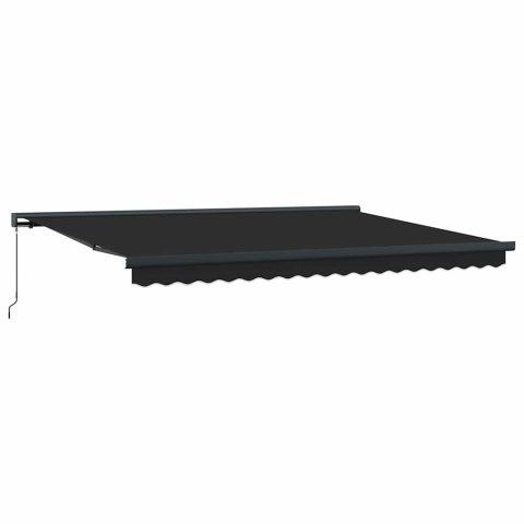 VidaXL Zwijana markiza, antracytowa, 4x3 m, tkanina i aluminium