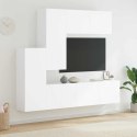 VidaXL 5-częściowy zestaw mebli TV, biały, materiał drewnopochodny