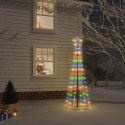 VidaXL Choinka stożkowa, 108 kolorowych diod LED, 70x180 cm