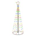 VidaXL Choinka stożkowa, 108 kolorowych diod LED, 70x180 cm