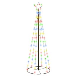VidaXL Choinka stożkowa, 108 kolorowych diod LED, 70x180 cm