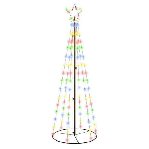 VidaXL Choinka stożkowa, 108 kolorowych diod LED, 70x180 cm