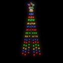 VidaXL Choinka stożkowa, 108 kolorowych diod LED, 70x180 cm