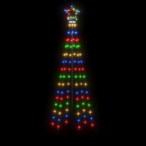 VidaXL Choinka stożkowa, 108 kolorowych diod LED, 70x180 cm