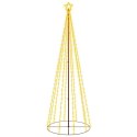 VidaXL Choinka stożkowa, 310 ciepłych białych LED, 100x300 cm