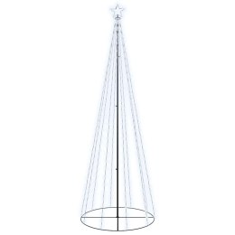 VidaXL Choinka stożkowa, 310 zimnych białych LED, 100x300 cm