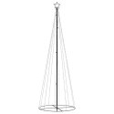 VidaXL Choinka stożkowa, 310 zimnych białych LED, 100x300 cm