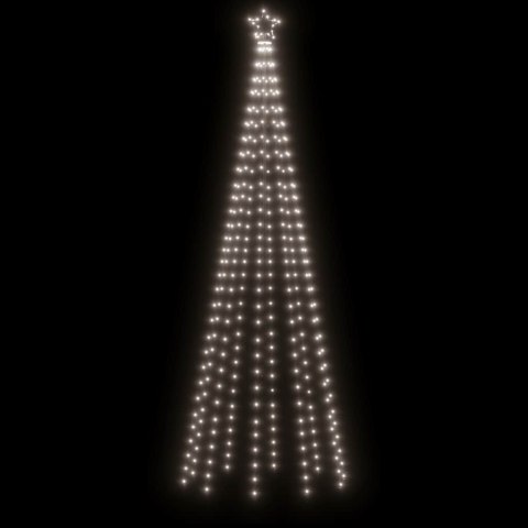 VidaXL Choinka stożkowa, 310 zimnych białych LED, 100x300 cm