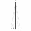 VidaXL Choinka z kołkiem gruntowym, 310 niebieskich LED, 300 cm