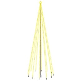 VidaXL Choinka z kołkiem gruntowym, 732 ciepłe białe LED, 500 cm