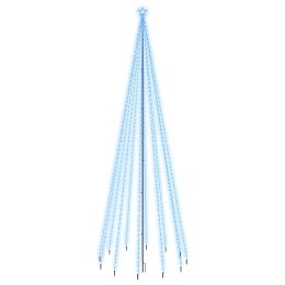 VidaXL Choinka z kołkiem gruntowym, 732 niebieskie LED, 500 cm