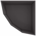VidaXL Doniczka Różnorożna Czarny 60 x 60 x 35 cm Stal