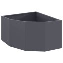 VidaXL Doniczka Różnorożna antracytowy 60 x 60 x 35 cm Stal