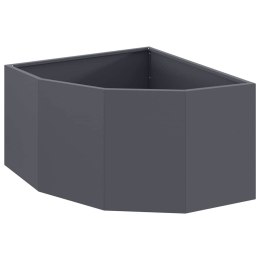 VidaXL Doniczka Różnorożna antracytowy 60 x 60 x 35 cm Stal