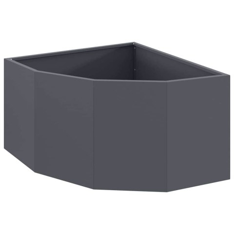 VidaXL Doniczka Różnorożna antracytowy 60 x 60 x 35 cm Stal