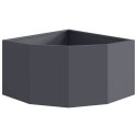 VidaXL Doniczka Różnorożna antracytowy 60 x 60 x 35 cm Stal