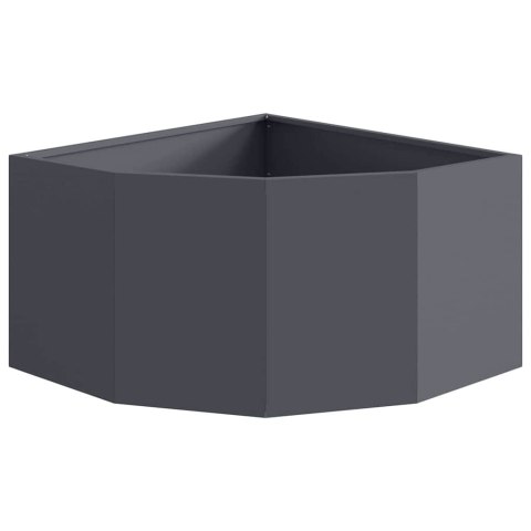 VidaXL Doniczka Różnorożna antracytowy 60 x 60 x 35 cm Stal