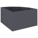 VidaXL Doniczka Różnorożna antracytowy 60 x 60 x 35 cm Stal