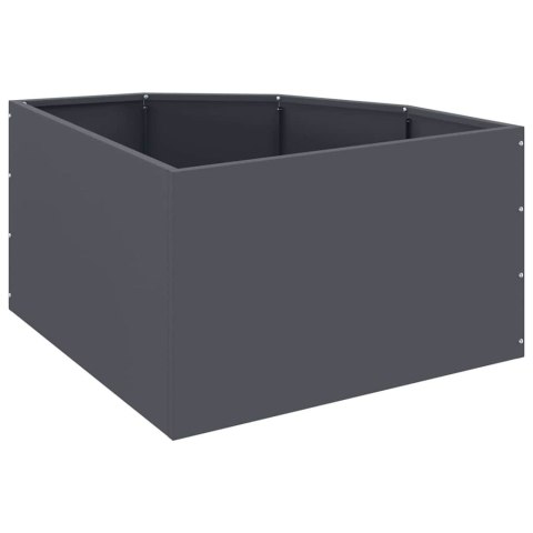 VidaXL Doniczka Różnorożna antracytowy 60 x 60 x 35 cm Stal