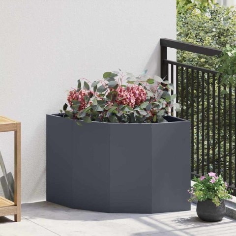 VidaXL Doniczka Różnorożna antracytowy 60 x 60 x 50 cm Stal