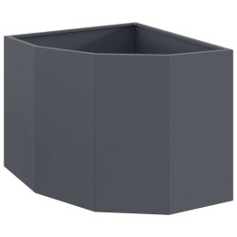 VidaXL Doniczka Różnorożna antracytowy 60 x 60 x 50 cm Stal