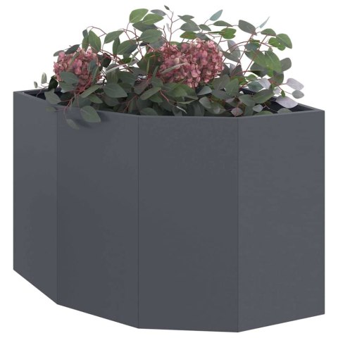 VidaXL Doniczka Różnorożna antracytowy 60 x 60 x 50 cm Stal