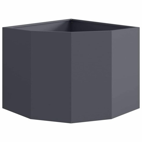 VidaXL Doniczka Różnorożna antracytowy 60 x 60 x 50 cm Stal