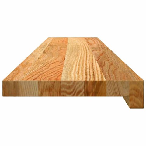 VidaXL Parapety 2 szt., jasnobrązowy, 100x20x2 cm, lite drewno dębowe