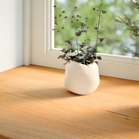 VidaXL Parapety 2 szt., jasnobrązowy, 100x20x2 cm, lite drewno dębowe