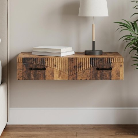 VidaXL Stolik boczny montowany na ścianie 87,5 x 34,5 x 17 cm