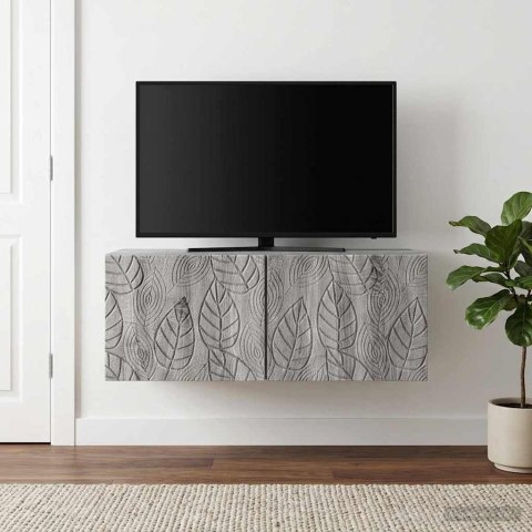 VidaXL Szafka RTV montowana na ścianie 98 x 31 cm Szary Sonoma