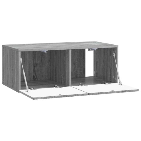 VidaXL Szafka RTV montowana na ścianie 98 x 31 cm Szary Sonoma