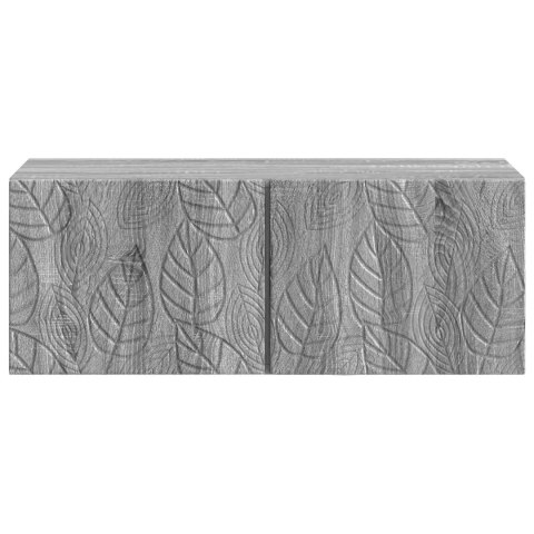 VidaXL Szafka RTV montowana na ścianie 98 x 31 cm Szary Sonoma