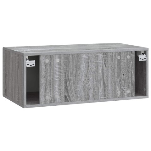 VidaXL Szafka RTV montowana na ścianie 98 x 31 cm Szary Sonoma