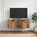 VidaXL Szafka RTV montowana na ścianie Stare drewno 78,5 x 31 x 30 cm