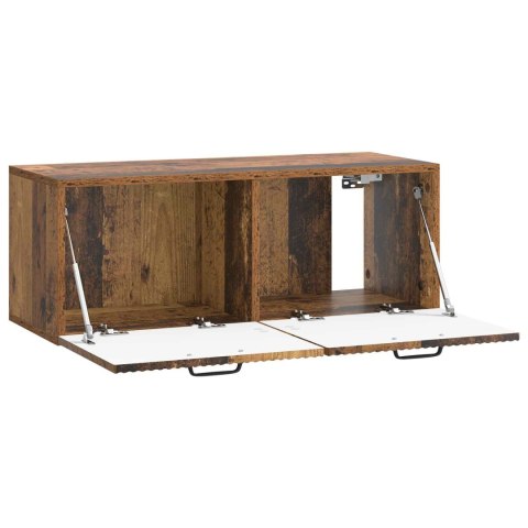 VidaXL Szafka RTV montowana na ścianie Stare drewno 78,5 x 31 x 30 cm