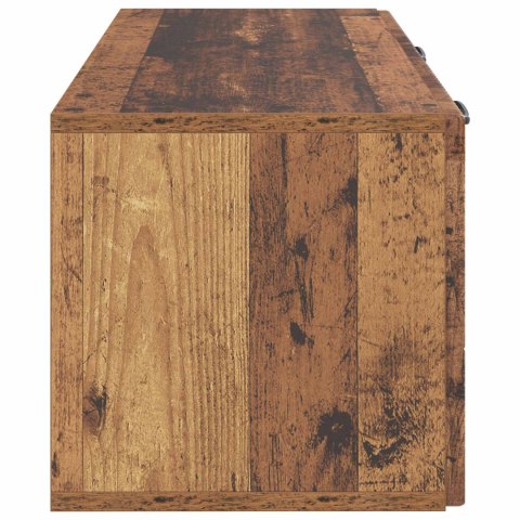 VidaXL Szafka RTV montowana na ścianie Stare drewno 78,5 x 31 x 30 cm