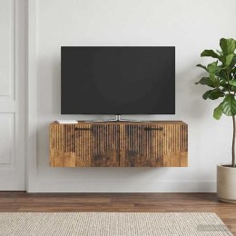 VidaXL Szafka RTV montowana na ścianie Stare drewno 98 x 41 x 30 cm