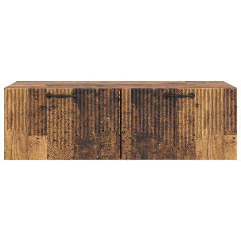 VidaXL Szafka RTV montowana na ścianie Stare drewno 98 x 41 x 30 cm